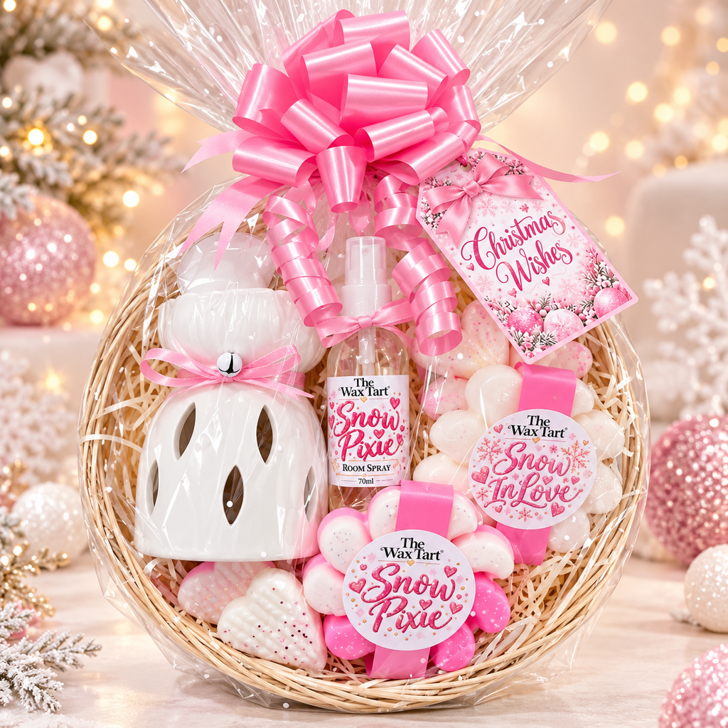 Medium Festive Basket 5 - Pink
