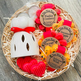 Medium Red Festive Basket (with burner)