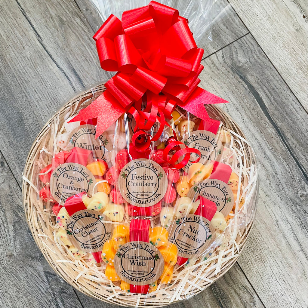 Large Festive Basket of Swirls