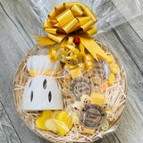 Medium Gold Festive Basket (with burner)