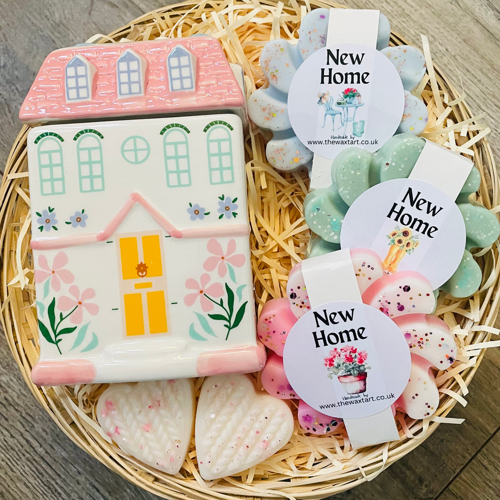 New Home Basket with Pastel House Burner