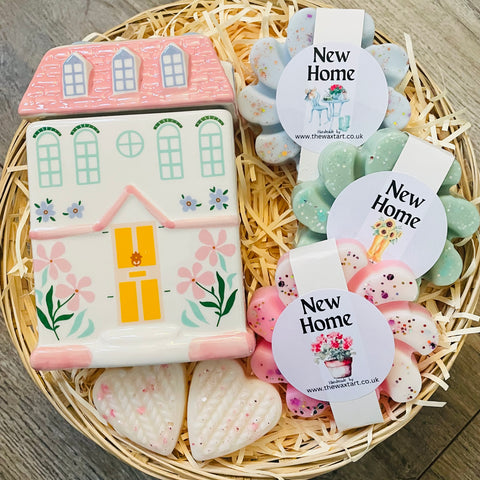 New Home Basket with Pastel House Burner
