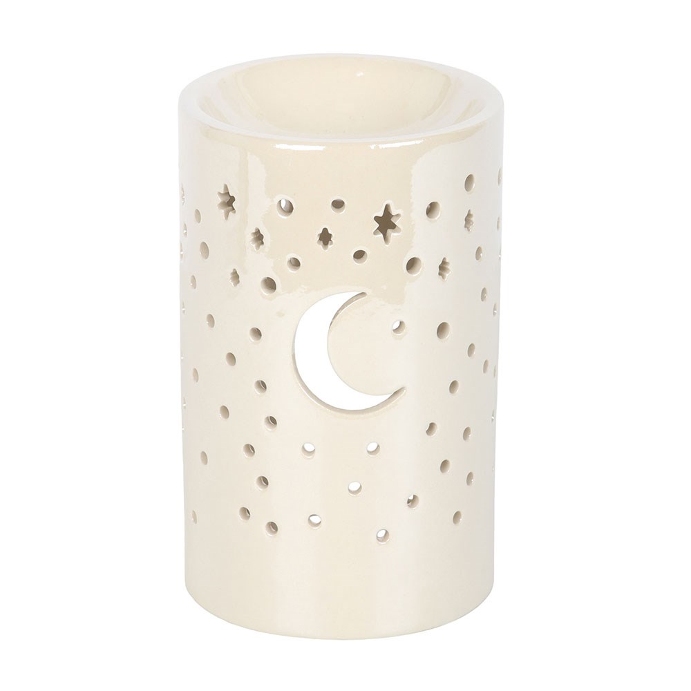 Iridescent White Moon Wax Burner