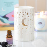 Iridescent White Moon Wax Burner
