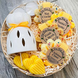 Medium Gold Festive Basket (with burner)