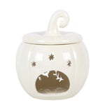 Cream Folk Pumpkin Burner