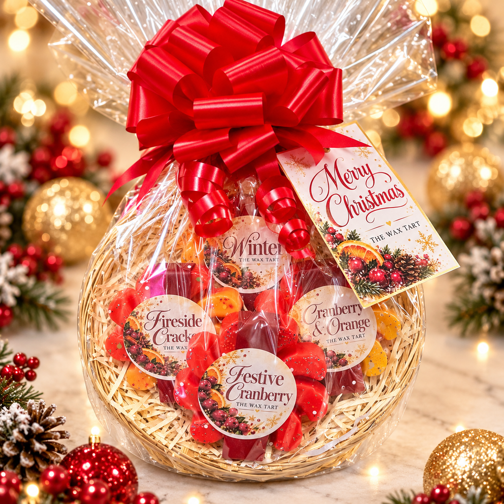 Small Festive Basket 1 - Red