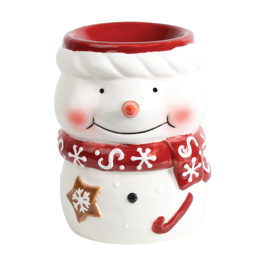 Snowman Burner 12.5cm (with red scarf)